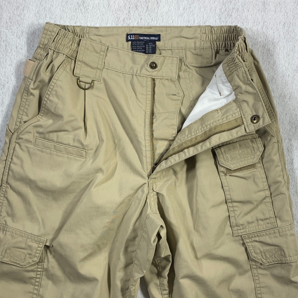 5.11 Tactical Pants Men's 30x30 Khaki Taclite Pro Ripstop Cargo Utility Outdoor - Picture 4 of 10